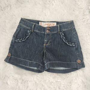 Enyce Dark Blue Denim Jean Shorts